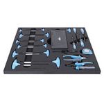 Sport si Outdoor - Ciclism - Piese pentru biciclete - Scule biciclete - SET1-2600AC Set de scule de bicicleta 1 in modul spuma SOS pentru 2600A sau 2600C / 23 piese - 628624 - Infinity.ro