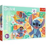 Jucarii, Copii si Bebe - Jucarii si jocuri - Jocuri si puzzle - Puzzle - Puzzle Trefl 24 Maxi Stitch Ziua Vesela A Lui Lilo Si Stitch - Infinity.ro