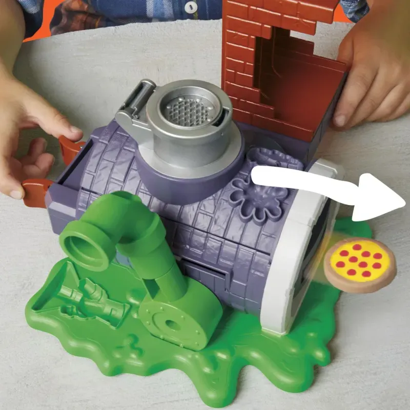 Carti si Birotica - Rechizite - Plastilina - Set plastelina pizza taie si arunca, Play Doh Povestiri cu Testoase Ninja Adolescente Mutante - Infinity.ro