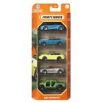 Jucarii, Copii si Bebe - Jucarii si jocuri - Vehicule si jucarii cu telecomanda - Masinute - Matchbox Set 5 Masinute Metalice Mbx Blue Highways Ii Scara 1:64 - Infinity.ro