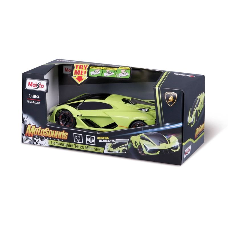 Jucarii, Copii si Bebe - Jucarii si jocuri - Vehicule si jucarii cu telecomanda - Masinute - Masinuta cu sunete si lumini Lamborghini Terzo Millennio, scara 1:24 - Infinity.ro