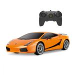 Jucarii, Copii si Bebe - Jucarii si jocuri - Vehicule si jucarii cu telecomanda - Masinute - Masina Cu Telecomanda Lamborghini Portocaliu Cu Scara 1 La 24 - Infinity.ro