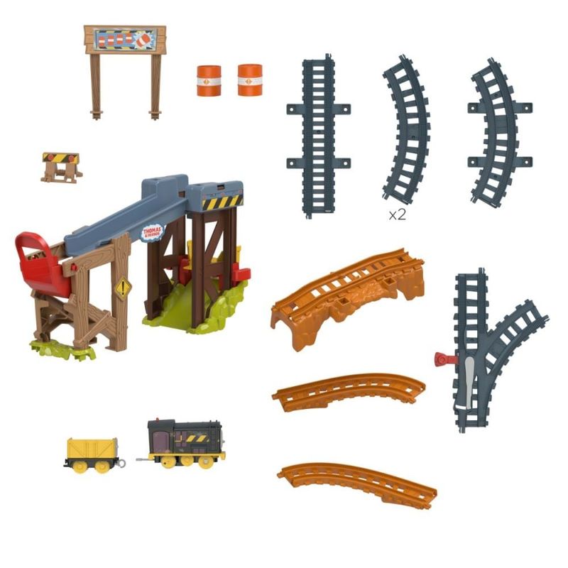 Jucarii, Copii si Bebe - Jucarii si jocuri - Vehicule si jucarii cu telecomanda - Trenulete de jucarie - Set de joaca cu trenulet, Thomas and Friends, Diesel Lift and Load - Infinity.ro