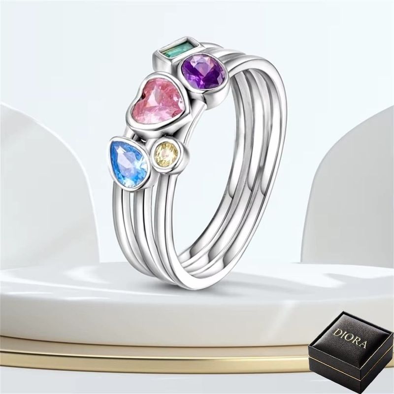 Fashion, accesorii si bijuterii - Femei - Bijuterii femei - Inele femei - Inel Royal Blue din Argint, marca Diora - 6 - Infinity.ro