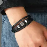 Fashion, accesorii si bijuterii - Barbati - Bijuterii barbati - Bratari barbati - Brățară “Urban Code” - Maro - Infinity.ro