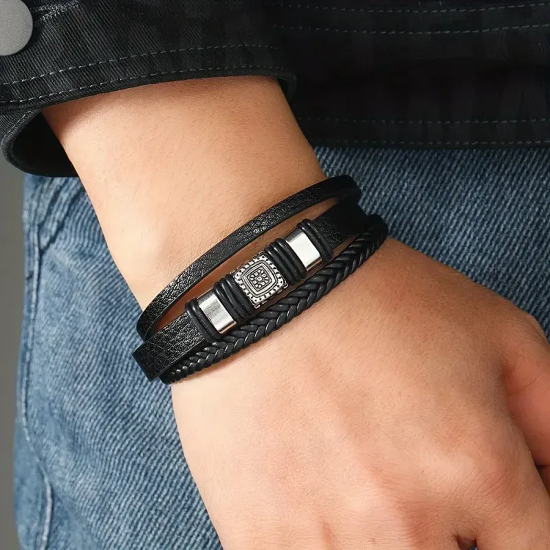 Fashion, accesorii si bijuterii - Barbati - Bijuterii barbati - Bratari barbati - Brățară “Urban Code” - Maro - Infinity.ro