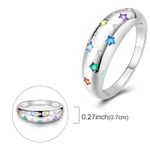 Fashion, accesorii si bijuterii - Femei - Bijuterii femei - Inele femei - Inel cu pietre colorate - 9 - Infinity.ro
