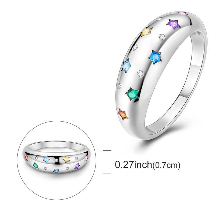 Fashion, accesorii si bijuterii - Femei - Bijuterii femei - Inele femei - Inel cu pietre colorate - 9 - Infinity.ro