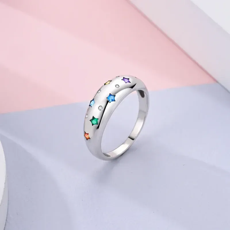Fashion, accesorii si bijuterii - Femei - Bijuterii femei - Inele femei - Inel cu pietre colorate - 9 - Infinity.ro