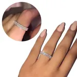 Fashion, accesorii si bijuterii - Femei - Bijuterii femei - Inele femei - Inel cu Pietre Sclipitoare Diora - 8 - Infinity.ro