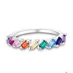 Fashion, accesorii si bijuterii - Femei - Bijuterii femei - Inele femei - Inel Rainbow Bliss din Argint, marca Diora - 6 - Infinity.ro