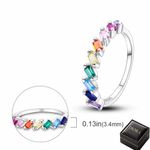 Fashion, accesorii si bijuterii - Femei - Bijuterii femei - Inele femei - Inel Rainbow Bliss din Argint, marca Diora - 6 - Infinity.ro