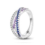 Fashion, accesorii si bijuterii - Femei - Bijuterii femei - Inele femei - Inel Aurora in trei culori din Argint - 9 - Infinity.ro