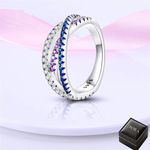 Fashion, accesorii si bijuterii - Femei - Bijuterii femei - Inele femei - Inel Aurora in trei culori din Argint - 9 - Infinity.ro