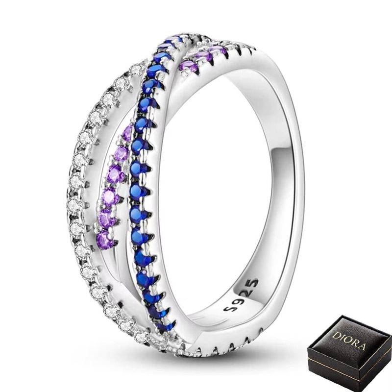 Fashion, accesorii si bijuterii - Femei - Bijuterii femei - Inele femei - Inel Aurora in trei culori din Argint - 9 - Infinity.ro