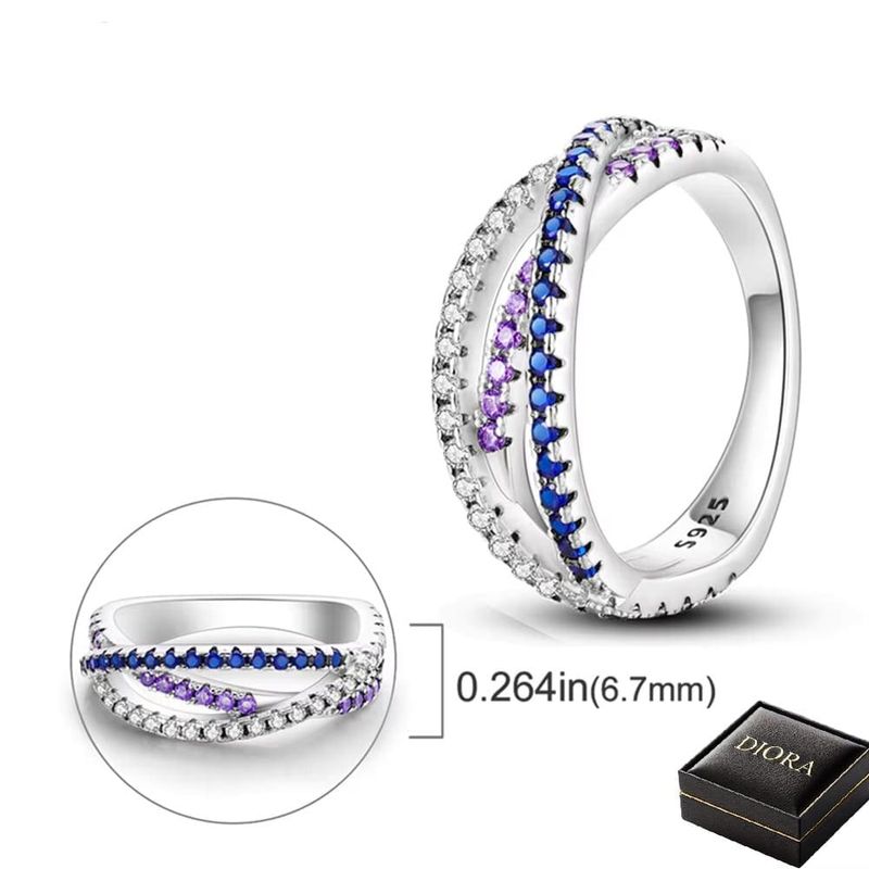 Fashion, accesorii si bijuterii - Femei - Bijuterii femei - Inele femei - Inel Aurora in trei culori din Argint - 9 - Infinity.ro