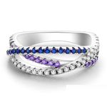 Fashion, accesorii si bijuterii - Femei - Bijuterii femei - Inele femei - Inel Aurora in trei culori din Argint - 9 - Infinity.ro