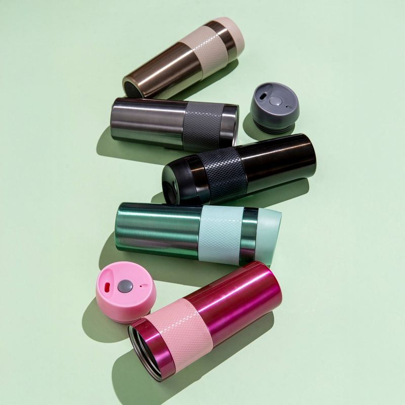 Casa si Gradina - Bucatarie si vesela - Accesorii bar - Termosuri si Cani termos - Cana termos AMBITION Metalic, 450ml, inox, negru - Infinity.ro