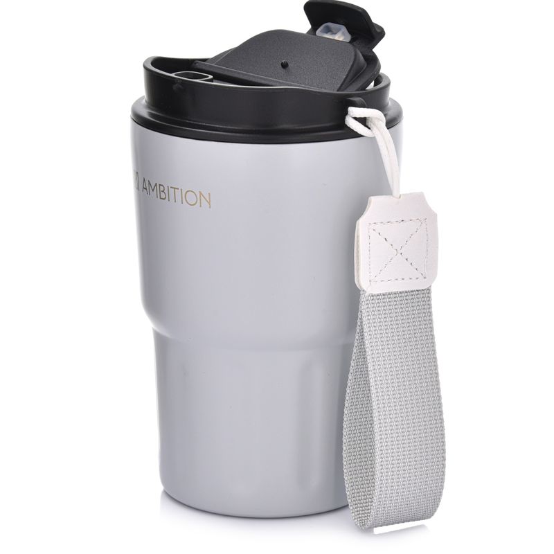 Casa si Gradina - Bucatarie si vesela - Accesorii bar - Termosuri si Cani termos - Cana termos AMBITION Fern, 350ml, inox, gri - Infinity.ro