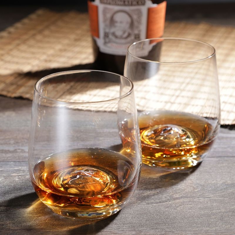 Casa si Gradina - Bucatarie si vesela - Cani si pahare - Pahare - Set 4 pahare rom MAISON FORINE Old School, 470ml, sticla cristalina - Infinity.ro