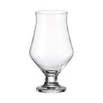 Casa si Gradina - Bucatarie si vesela - Cani si pahare - Pahare - Set 4 pahare bere cu picior MAISON FORINE Barley, 490ml, sticla cristalina - Infinity.ro