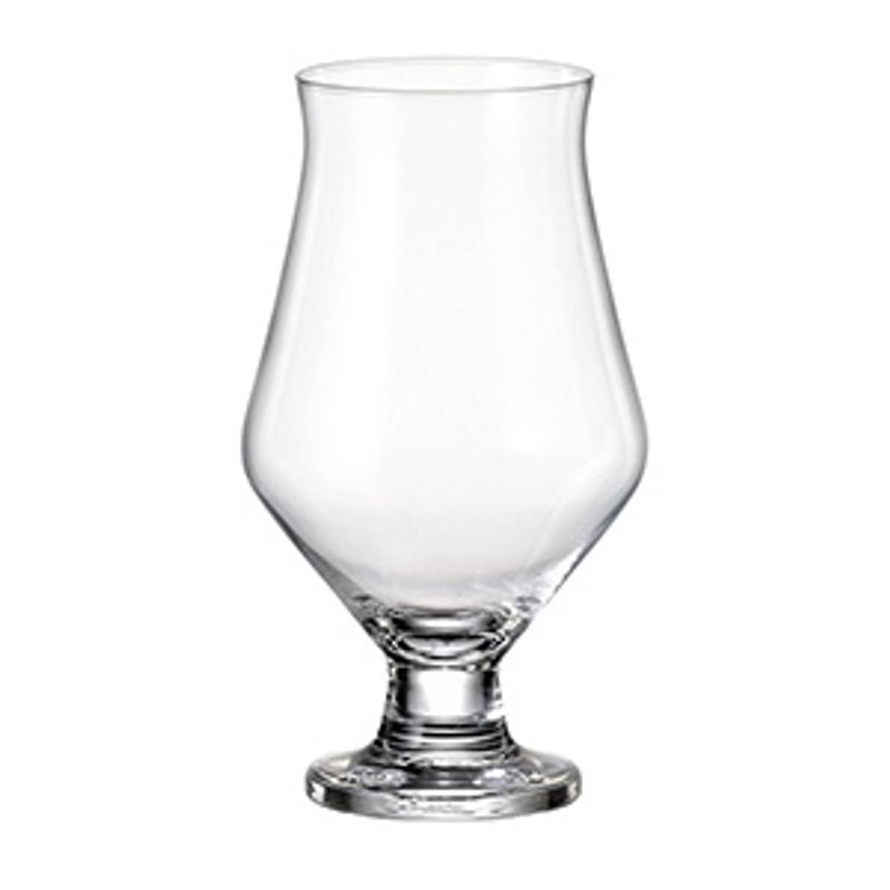 Casa si Gradina - Bucatarie si vesela - Cani si pahare - Pahare - Set 4 pahare bere cu picior MAISON FORINE Barley, 490ml, sticla cristalina - Infinity.ro