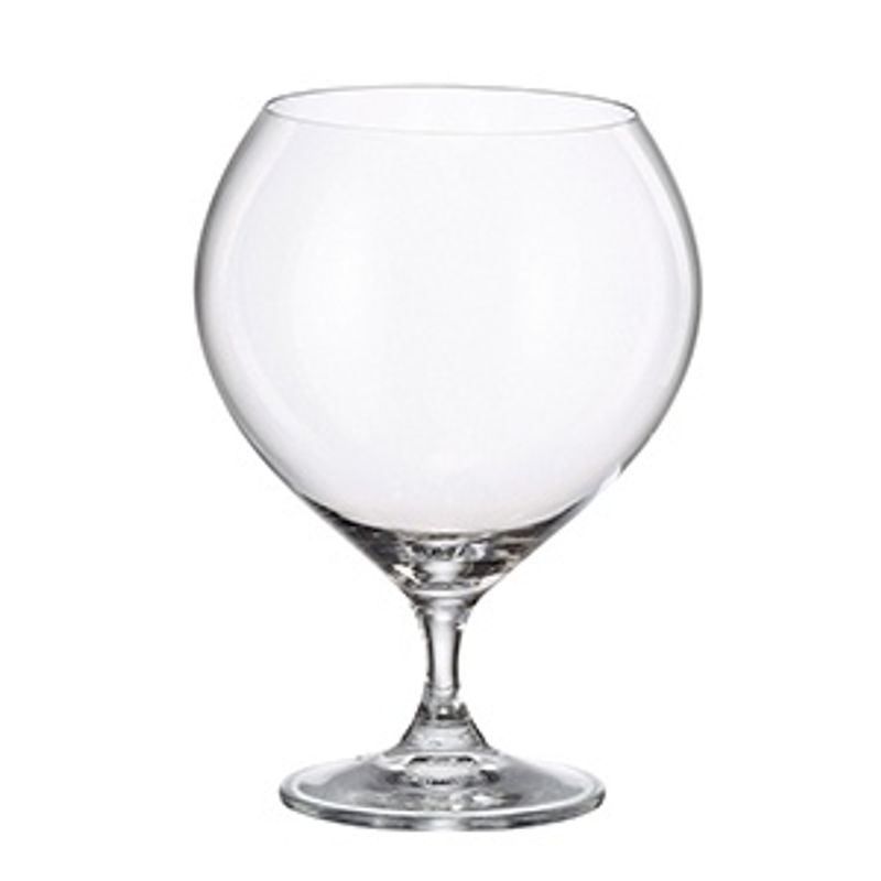 Casa si Gradina - Bucatarie si vesela - Cani si pahare - Pahare - Set 4 pahare bere cu picior MAISON FORINE Belgian, 710ml, sticla cristalina - Infinity.ro
