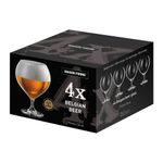 Casa si Gradina - Bucatarie si vesela - Cani si pahare - Pahare - Set 4 pahare bere cu picior MAISON FORINE Belgian, 710ml, sticla cristalina - Infinity.ro