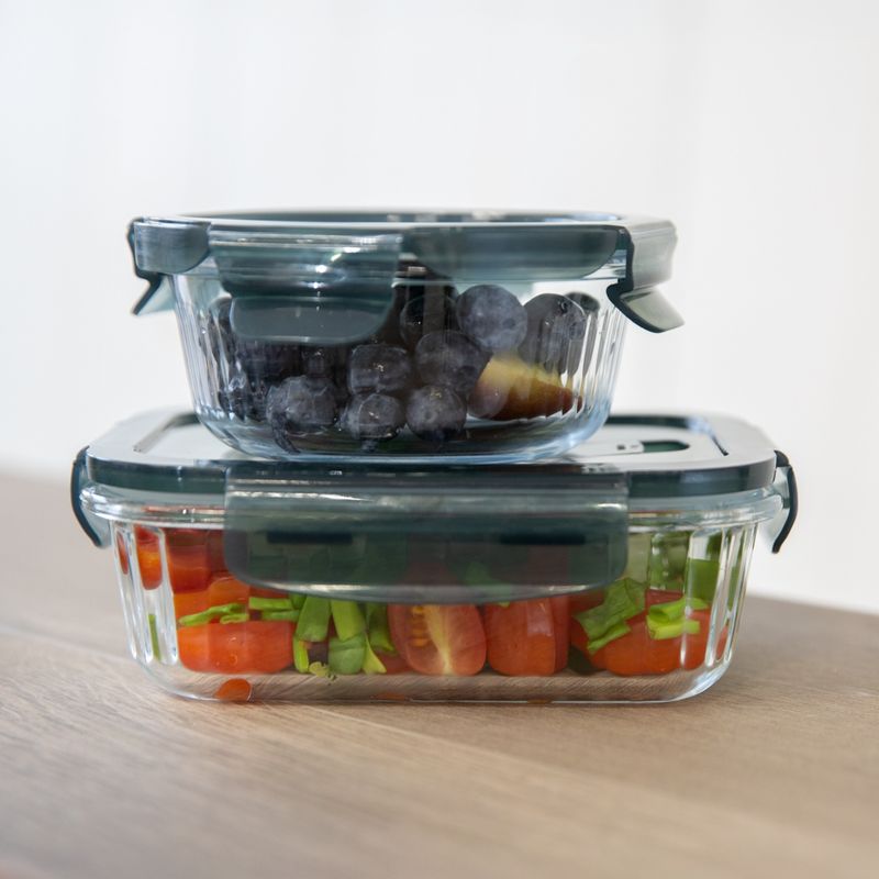 Casa si Gradina - Bucatarie si vesela - Organizare si depozitare bucatarie - Cutii alimentare - Recipient AMBITION Rillet, 620ml, sticla termorezistenta, capac plastic - Infinity.ro