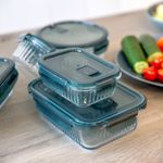 Casa si Gradina - Bucatarie si vesela - Organizare si depozitare bucatarie - Cutii alimentare - Recipient AMBITION Rillet, 620ml, sticla termorezistenta, capac plastic - Infinity.ro