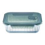 Casa si Gradina - Bucatarie si vesela - Organizare si depozitare bucatarie - Cutii alimentare - Recipient AMBITION Rillet, 1.5L, sticla termorezistenta, capac plastic - Infinity.ro