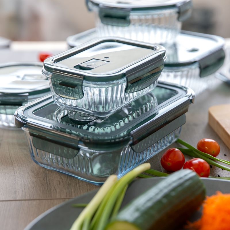 Casa si Gradina - Bucatarie si vesela - Organizare si depozitare bucatarie - Cutii alimentare - Recipient AMBITION Rillet, 1.5L, sticla termorezistenta, capac plastic - Infinity.ro