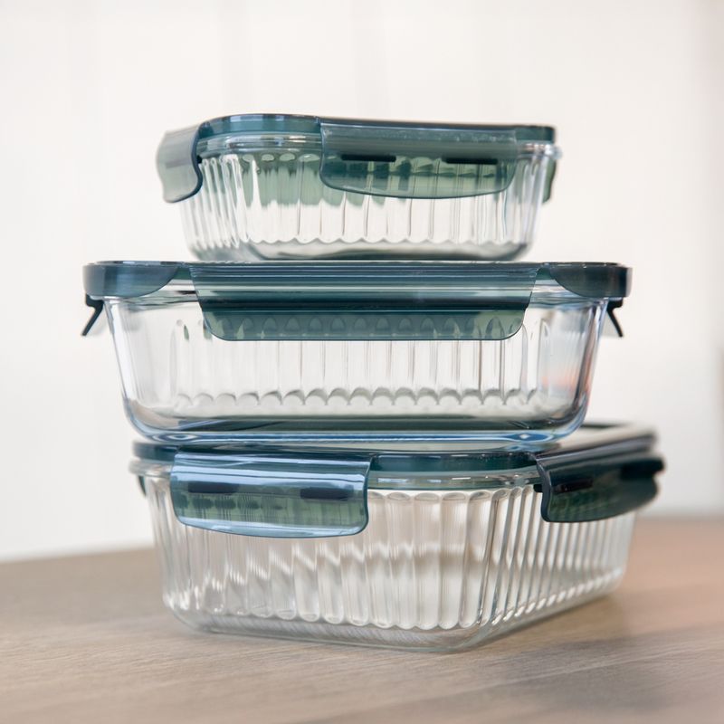 Casa si Gradina - Bucatarie si vesela - Organizare si depozitare bucatarie - Cutii alimentare - Recipient AMBITION Rillet, 1.5L, sticla termorezistenta, capac plastic - Infinity.ro