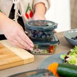 Casa si Gradina - Bucatarie si vesela - Organizare si depozitare bucatarie - Cutii alimentare - Recipient AMBITION Rillet, 950ml, sticla termorezistenta, capac plastic - Infinity.ro