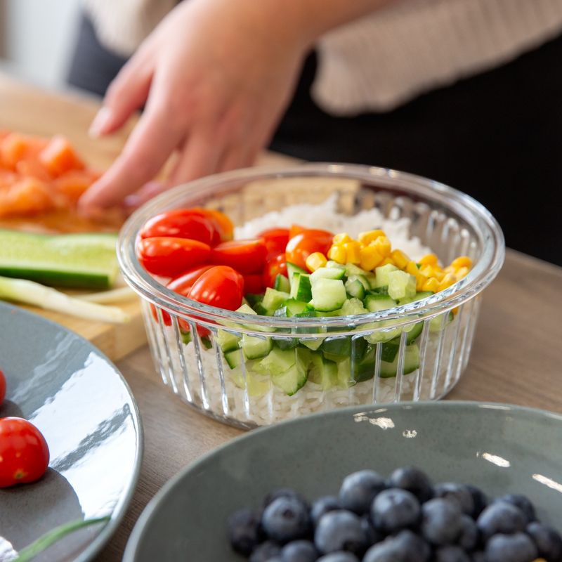 Casa si Gradina - Bucatarie si vesela - Organizare si depozitare bucatarie - Cutii alimentare - Recipient AMBITION Rillet, 950ml, sticla termorezistenta, capac plastic - Infinity.ro