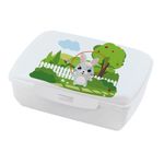 Casa si Gradina - Bucatarie si vesela - Organizare si depozitare bucatarie - Cutii alimentare - Cutie sandwich pentru copii AMBITION JUNIOR Betty I Bunny, 1.35L, coarda - Infinity.ro