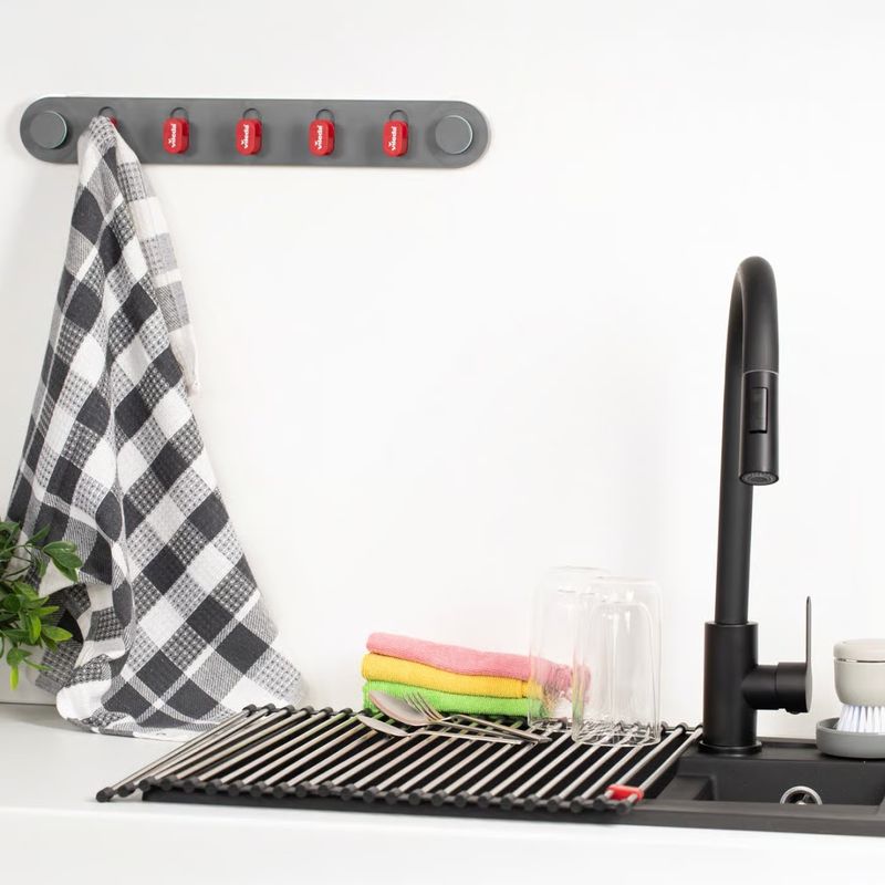 Casa si Gradina - Bucatarie si vesela - Organizare si depozitare bucatarie - Scurgator vase - Scurgator de vase rulant VILEDA Easy Kitchen, 45x40cm - Infinity.ro