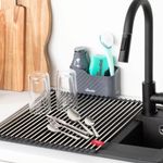 Casa si Gradina - Bucatarie si vesela - Organizare si depozitare bucatarie - Scurgator vase - Scurgator de vase rulant VILEDA Easy Kitchen, 45x40cm - Infinity.ro