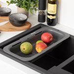 Casa si Gradina - Bucatarie si vesela - Organizare si depozitare bucatarie - Scurgator vase - Scurgator tacamuri VILEDA Easy Kitchen, strecuratoare reglabila pentru chiuveta - Infinity.ro