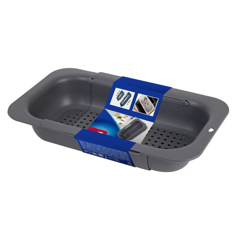 Casa si Gradina - Bucatarie si vesela - Organizare si depozitare bucatarie - Scurgator vase - Scurgator tacamuri VILEDA Easy Kitchen, strecuratoare reglabila pentru chiuveta - Infinity.ro
