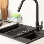Casa si Gradina - Bucatarie si vesela - Organizare si depozitare bucatarie - Scurgator vase - Scurgator tacamuri VILEDA Easy Kitchen, strecuratoare reglabila pentru chiuveta - Infinity.ro