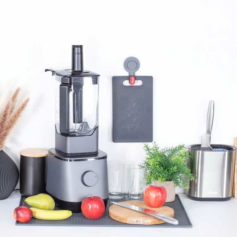 Casa si Gradina - Bucatarie si vesela - Organizare si depozitare bucatarie - Scurgator vase - Scurgator tacamuri VILEDA Easy Kitchen, cu suport cutite, otel - Infinity.ro