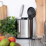 Casa si Gradina - Bucatarie si vesela - Organizare si depozitare bucatarie - Scurgator vase - Scurgator tacamuri VILEDA Easy Kitchen, cu suport cutite, otel - Infinity.ro