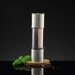 Casa si Gradina - Bucatarie si vesela - Ustensile bucatarie - Rasnite si dozatoare condimente - Rasnita sare si piper 2 in 1, Steel - Infinity.ro