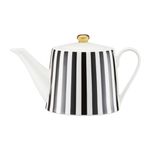 Casa si Gradina - Bucatarie si vesela - Vase pentru gatit - Ceainice si infuzoare - Ceainic AMBITION Ribs, 1.1L, portelan, dungi - Infinity.ro