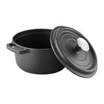 Casa si Gradina - Bucatarie si vesela - Vase pentru gatit - Oale si cratite - Oala cu capac AMBITION Iron, 20cm, 2.2L, fonta, inductie - Infinity.ro