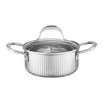 Casa si Gradina - Bucatarie si vesela - Vase pentru gatit - Oale si cratite - Oala cu capac AMBITION Curly, 16cm, 1.4L, inox, inductie - Infinity.ro