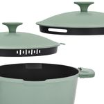 Casa si Gradina - Bucatarie si vesela - Vase pentru gatit - Oale si cratite - Oala cu capac AMBITION Fern, 28cm, 6.6L, invelis Qualum Basic, inductie - Infinity.ro