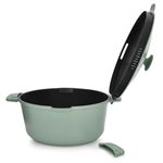 Casa si Gradina - Bucatarie si vesela - Vase pentru gatit - Oale si cratite - Oala cu capac AMBITION Fern, 28cm, 6.6L, invelis Qualum Basic, inductie - Infinity.ro