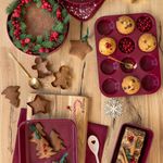 Casa si Gradina - Bucatarie si vesela - Vase pentru gatit - Tavi copt - Tava briose AMBITION Noel, 12 portii, invelis non-stick - Infinity.ro